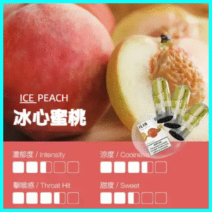 ILIA哩亞發光一代電子煙彈｜多種風味・頂級口感體驗  蜜桃